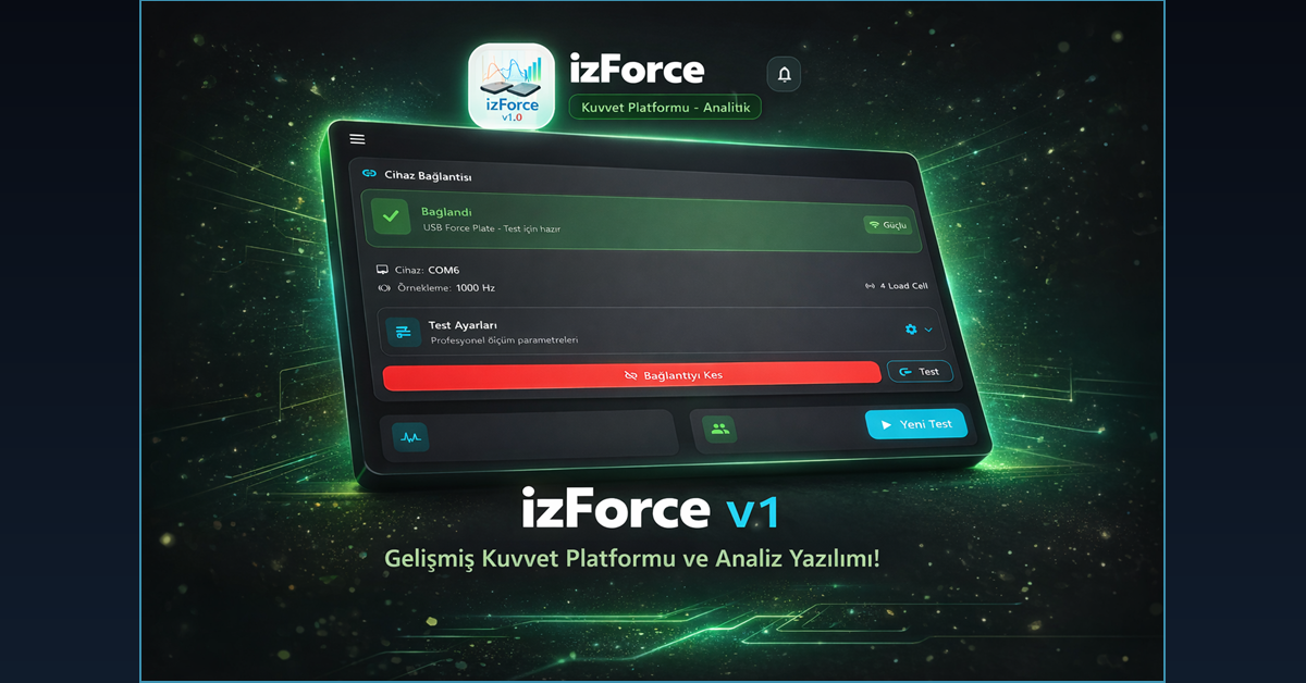 izForce4 Kuvvet Platformu Analiz Sistemi